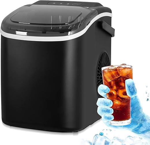 Countertop Self-Cleaning Ice Maker: Effortless Ice Anytime! Countertop Self-Cleaning Ice Maker: Effortless Ice Anytime!