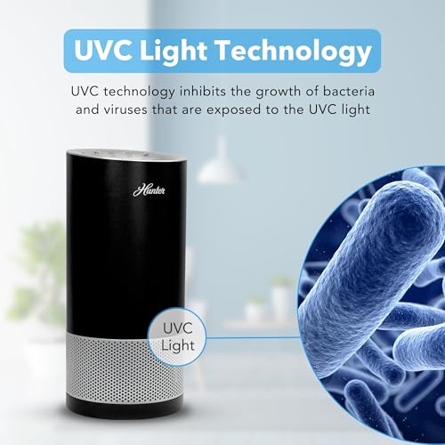 "Top Air Purifier for Dust: Hunter HP450UV HEPA Tower" - Image 2