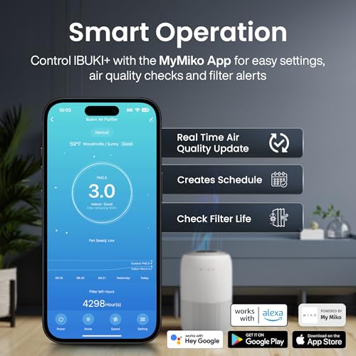 "MIKO Air Purifier for Large Rooms - Quiet, Smart, Powerful" - Image 2