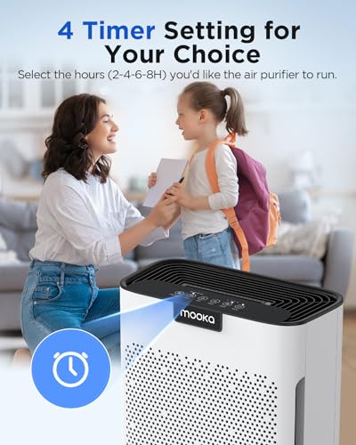"MOOKA H13 HEPA Air Purifier for Large Rooms | Washable Filter" - Image 3