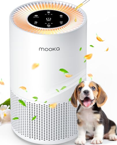 "MOOKA H13 HEPA Air Purifier for Large Rooms up to 1200ft²"