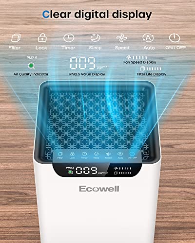 Air Purifier for Smoke - ECOWELL HEPA for Large Rooms - Image 2
