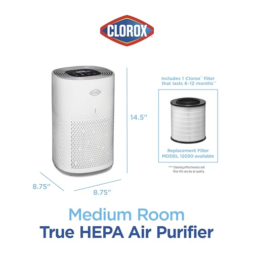 "Clorox Air Purifier: True HEPA for Medium Rooms, Whisper Quiet" - Image 6