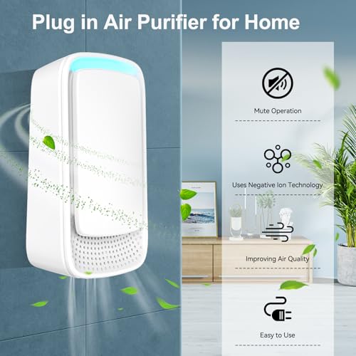 Air Purifier for Smoke: KLVEU Negative Ion Ionizer Plug-In - Image 2