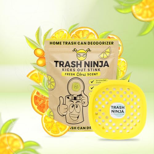 "Trash Ninja Deodorizer with Activated Charcoal & Citrus Freshness" - Image 8