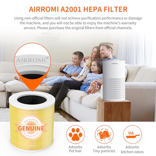 Best Air Purifier for Pets: AIRROMI A2001 HEPA Filter - Image 2