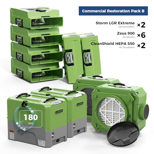 "ALORAIR Combo: 2 Dehumidifiers, 6 Air Movers & 2 Scrubbers" - Image 2