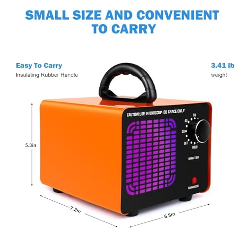 Air Purifier for Smoke: 80,000mg/h Ozone Generator Odor Remover - Image 2
