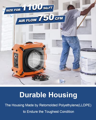 ALORAIR PureAiro HEPA Max 970 Air Scrubber - 5 Pack Filter System - Image 3