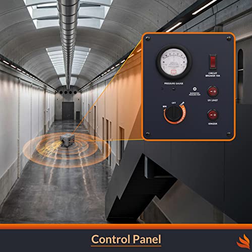"2000 CFM Air Filtration System with UV-C & Ionizer for Construction" - Image 3