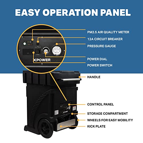 "XPOWER AP-1800D: Heavy-Duty Air Purifier, 1100 CFM HEPA" - Image 2