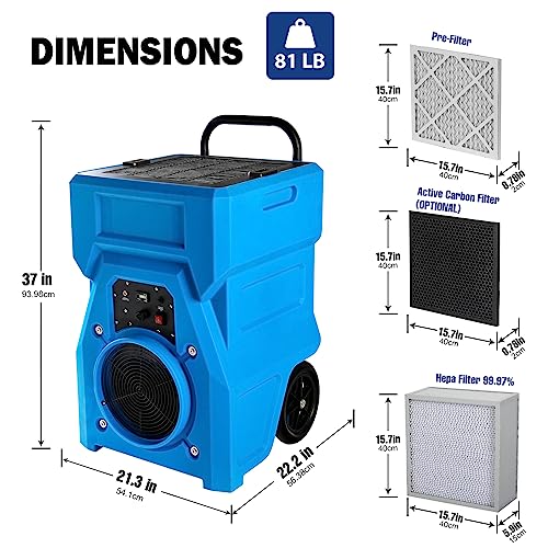 Air Purifier for Mold - MOUNTO 1000cfm with HEPA Filter - Image 4