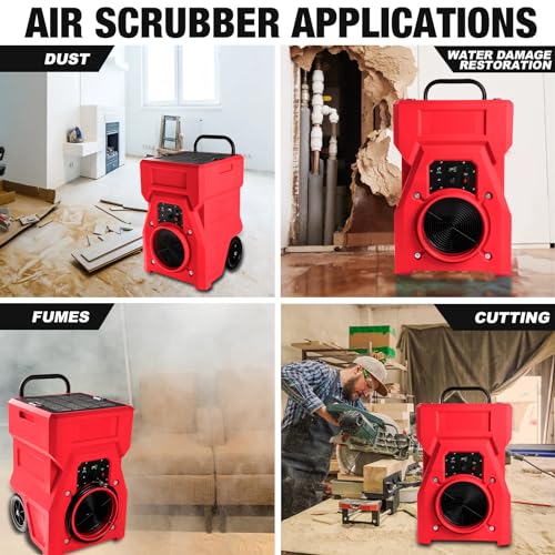 Air Purifier for Dust - MOUNTO 1000cfm Portable Scrubber - Image 6