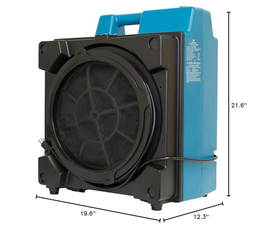 "XPOWER X-3580 Air Scrubber: 600 CFM HEPA, 5-Speed, Energy Efficient" - Image 4