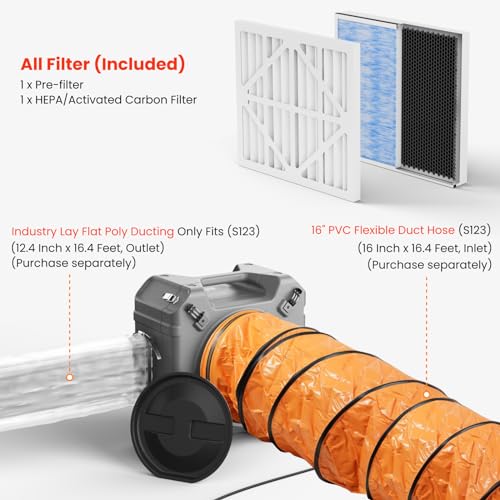 "Abestorm 750 CFM HEPA Air Scrubber with UV-C & 4-Stage Filtration" - Image 8