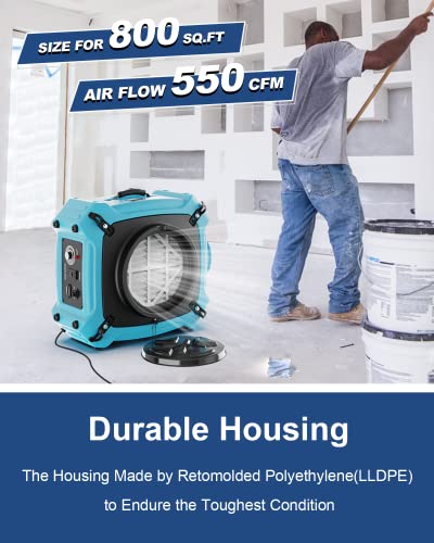 "ALORAIR PureAiro HEPA Max 870 Air Scrubber | 550 CFM Power" - Image 3