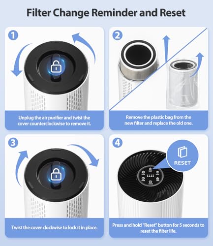 Air Purifier for Large Room, Quiet 20dB HEPA, Covers 1076 Ft² - Image 3