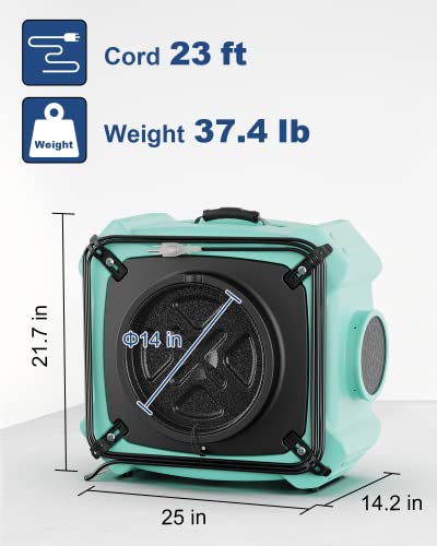 "ALORAIR HEPA Max 770 Air Scrubber for Water Damage Restoration" - Image 5