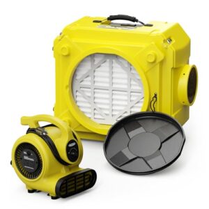 “ALORAIR 3-Stage Air Scrubber & 600 CFM Blower for Restoration”
