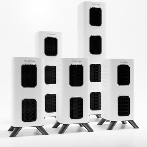 "Air Oasis iAdapt 2.0 HEPA Air Purifier Bundle - 5 Units"