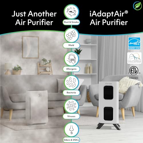 "Air Oasis iAdaptAir 2.0: Quiet HEPA Air Purifier for 2,650 Sq Ft" - Image 2