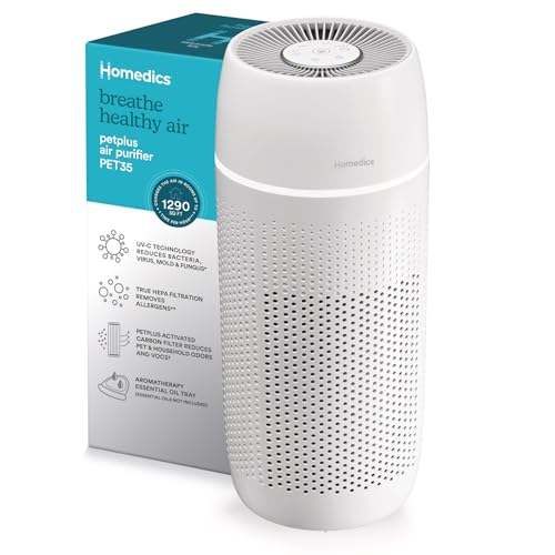 Air Purifier for Cat Allergies - Homedics 5-in-1 HEPA 360°