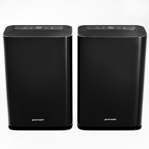 Air Purifier for Cat Allergies - PuroAir 400 HEPA 2 Pack