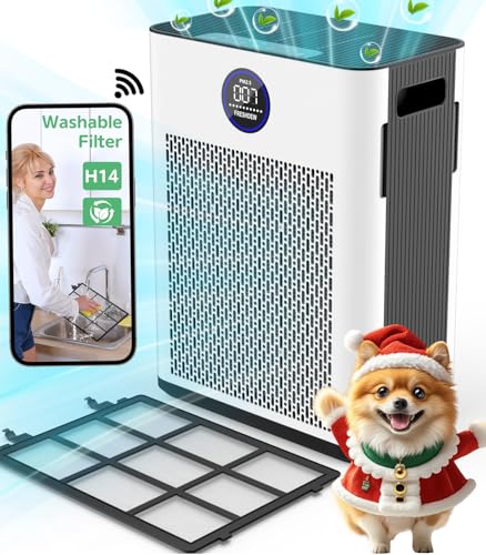Air Purifier for Hayfever | FRESHDEW H14 HEPA Quiet & Smart