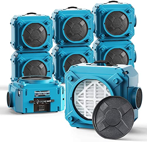 "AlorAir CleanShield HEPA 550: Durable Air Scrubber Pack of 8"