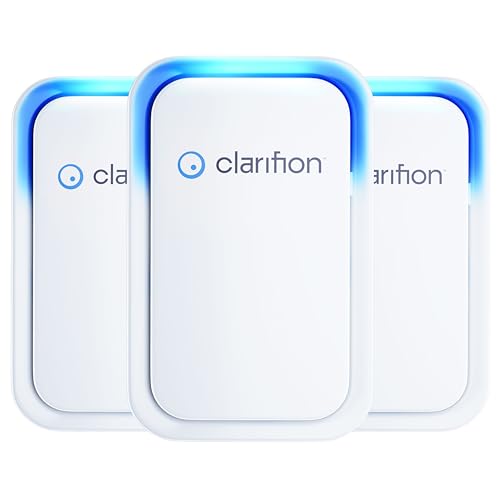 "Clarifion 3-Pack Air Ionizers - Quiet Negative Ion Air Freshener"