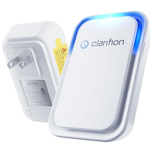 "Clarifion Mini Air Ionizer - Quiet Odor Eliminator for Home"