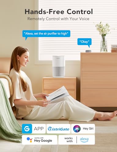 "Compact HEPA Air Purifier with Alexa, Timer & Aroma for Home" - Image 2