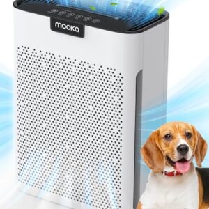 “MOOKA H13 HEPA Air Purifier for Large Rooms | Washable Filter”