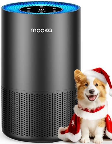 "MOOKA H13 True HEPA Air Purifier for Large Rooms & Pets"