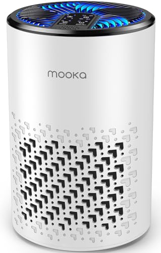 "MOOKA HEPA Air Purifier for Pets: Sleep Mode & Fragrance"