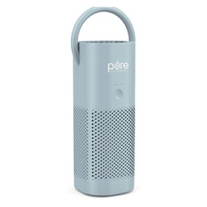 “PureZone Mini Air Purifier: Cordless HEPA for Home & Travel”