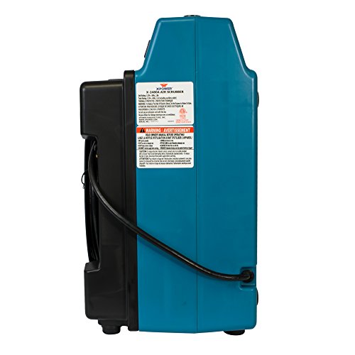 XPOWER X-2480A Air Mover: 1/3HP Low Profile Carpet Dryer - Image 2