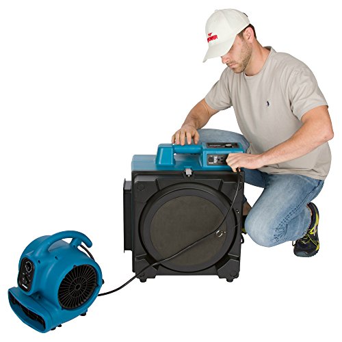 XPOWER X-2480A Air Mover: 1/3HP Low Profile Carpet Dryer - Image 8