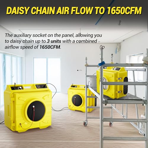 "BSMTEK 550CFM HEPA Air Scrubber - Stackable & Commercial Use" - Image 2