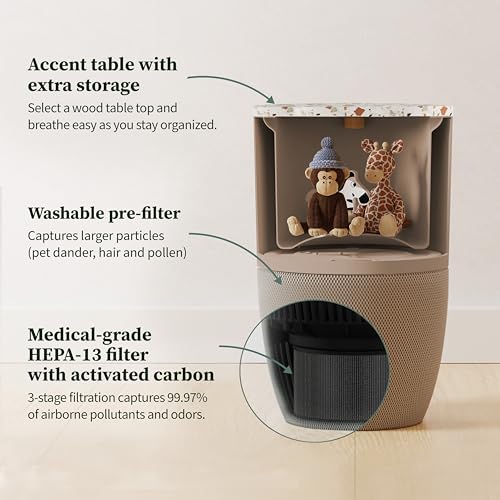 Air Purifier for Bedroom | Dupray Bloom™ with Stylish Accent Table - Image 3