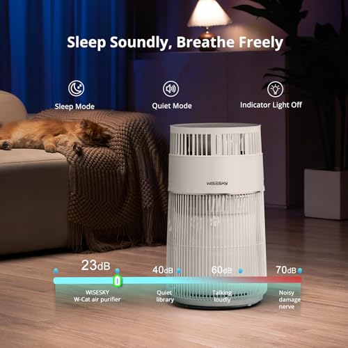 Air Purifier for Cat Allergies - WiseSky HEPA Filter 3-in-1 - Image 3
