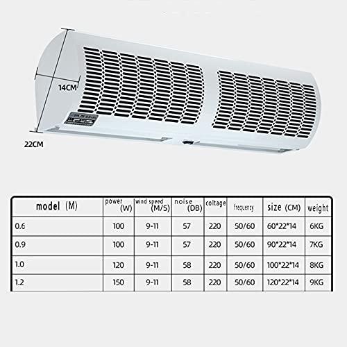 "1200mm Super Power Air Curtain: Silent, Energy-Efficient & 2-Speed" - Image 3