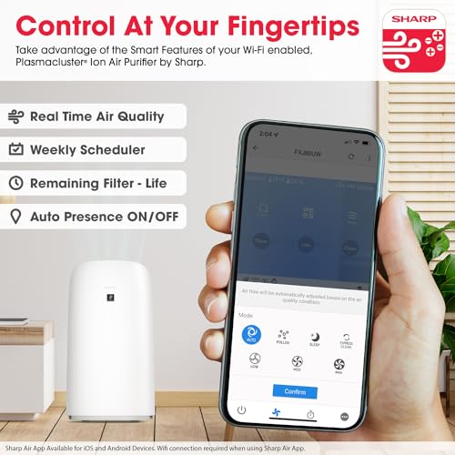 "SHARP Smart Air Purifier w/Alexa & Free Echo Pop - Large Rooms" - Image 5