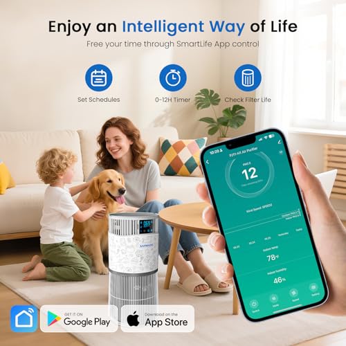 "Smart HEPA Air Purifiers for Pets - 2 Pack, WiFi Enabled" - Image 5