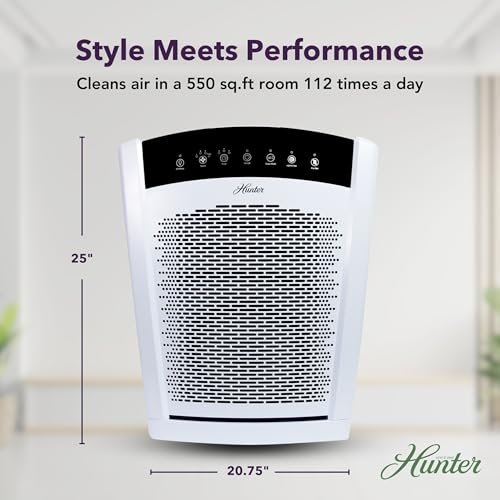 Air Purifier for Allergies - Hunter HP850, HEPA, UV Mode - Image 2