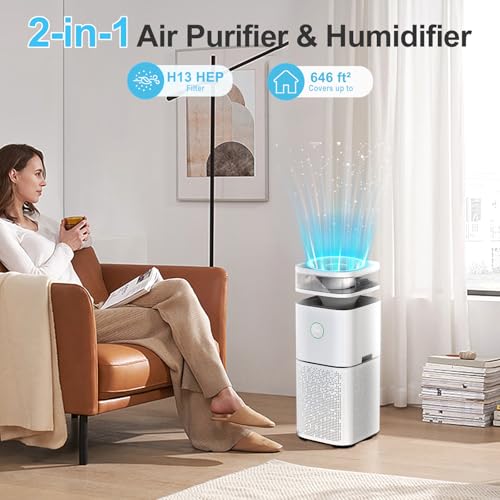 "Quiet 2-in-1 Air Purifier & Humidifier | H13 HEPA, 60㎡" - Image 2