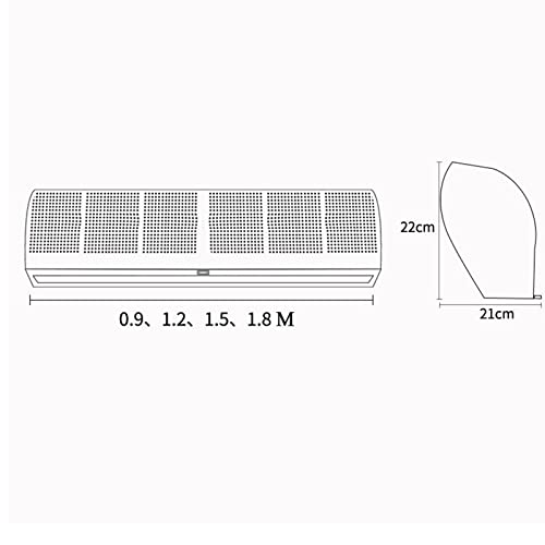 "ZJTY 0.9m Commercial Silent Air Curtain for Cold Storage" - Image 3