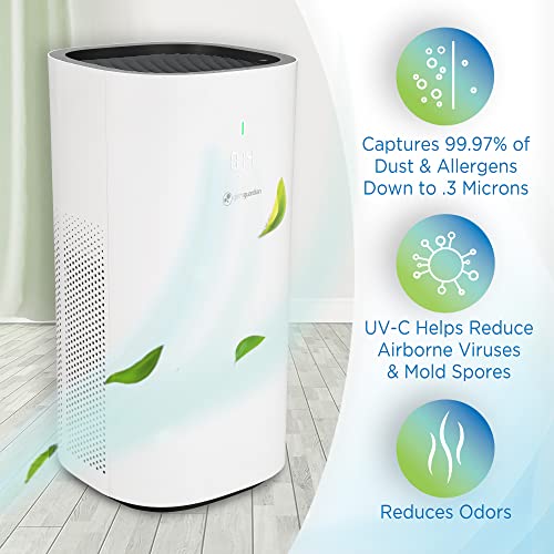 "GermGuardian AC9600W: HEPA Air Purifier with UV-C & Odor Control" - Image 2