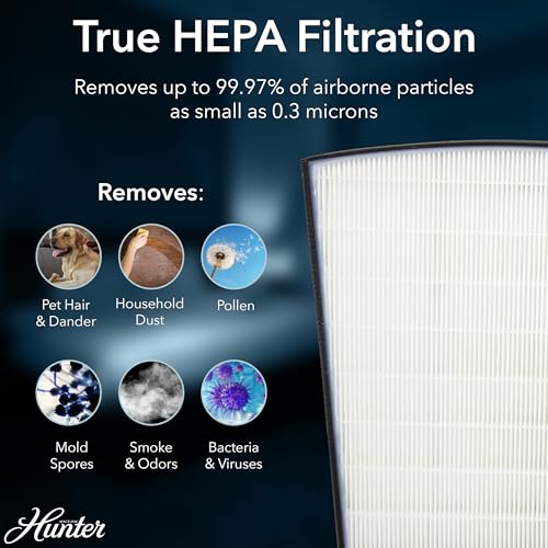 Hunter HP800 Air Purifier for Dust, Pets, Allergens - Quiet - Image 3