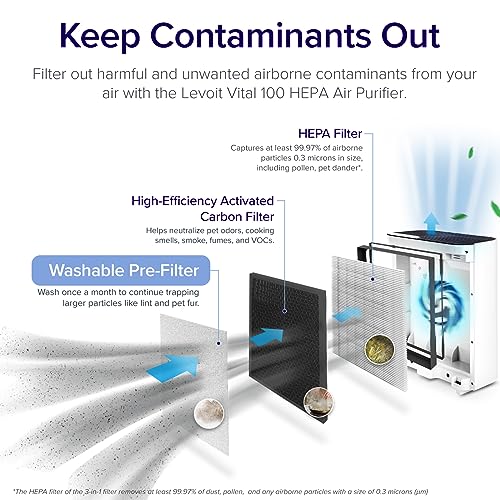 Air Purifier for Bedroom: LEVOIT HEPA Cleaner for Large Rooms - Image 2